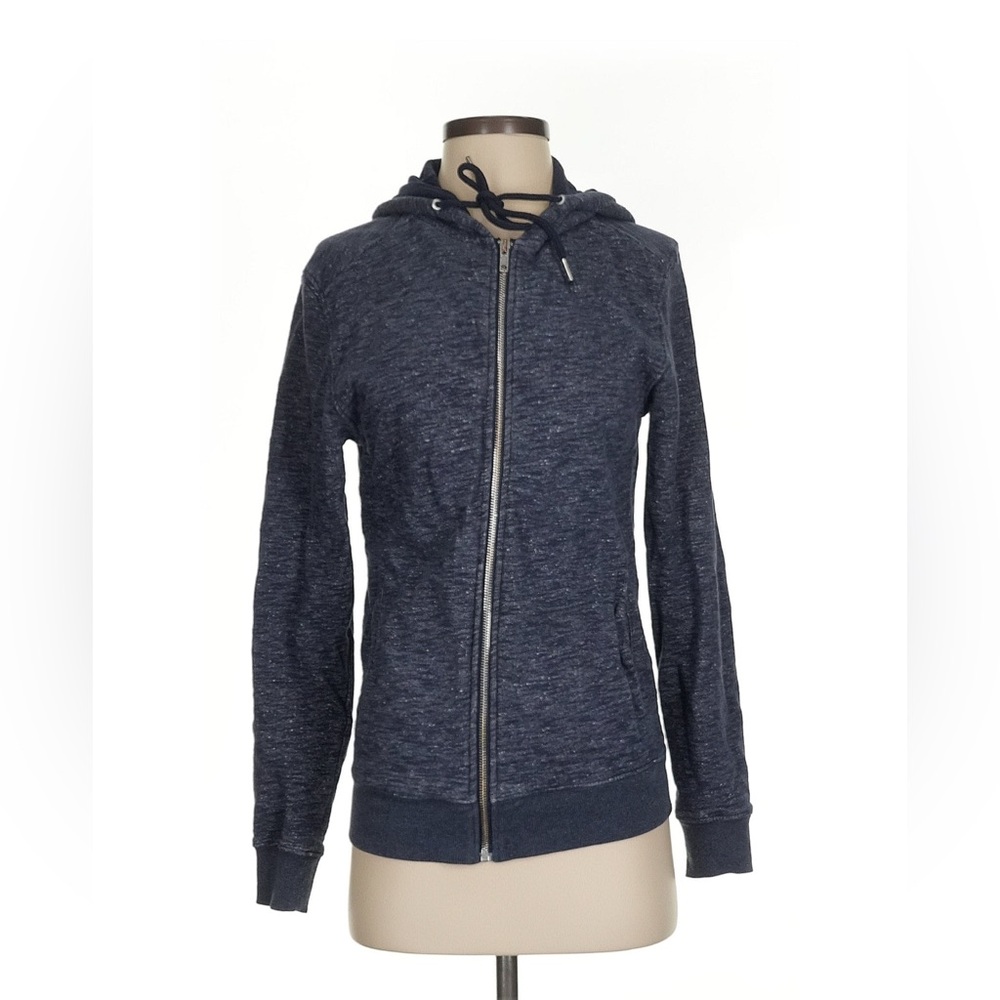 Zara Women's Navy Blue Hoodie